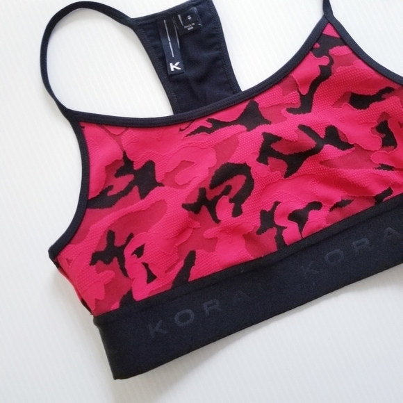 KORAL Sweeper Versatility Sport Athletic Bra Red Camo Small - Picture 5 of 8